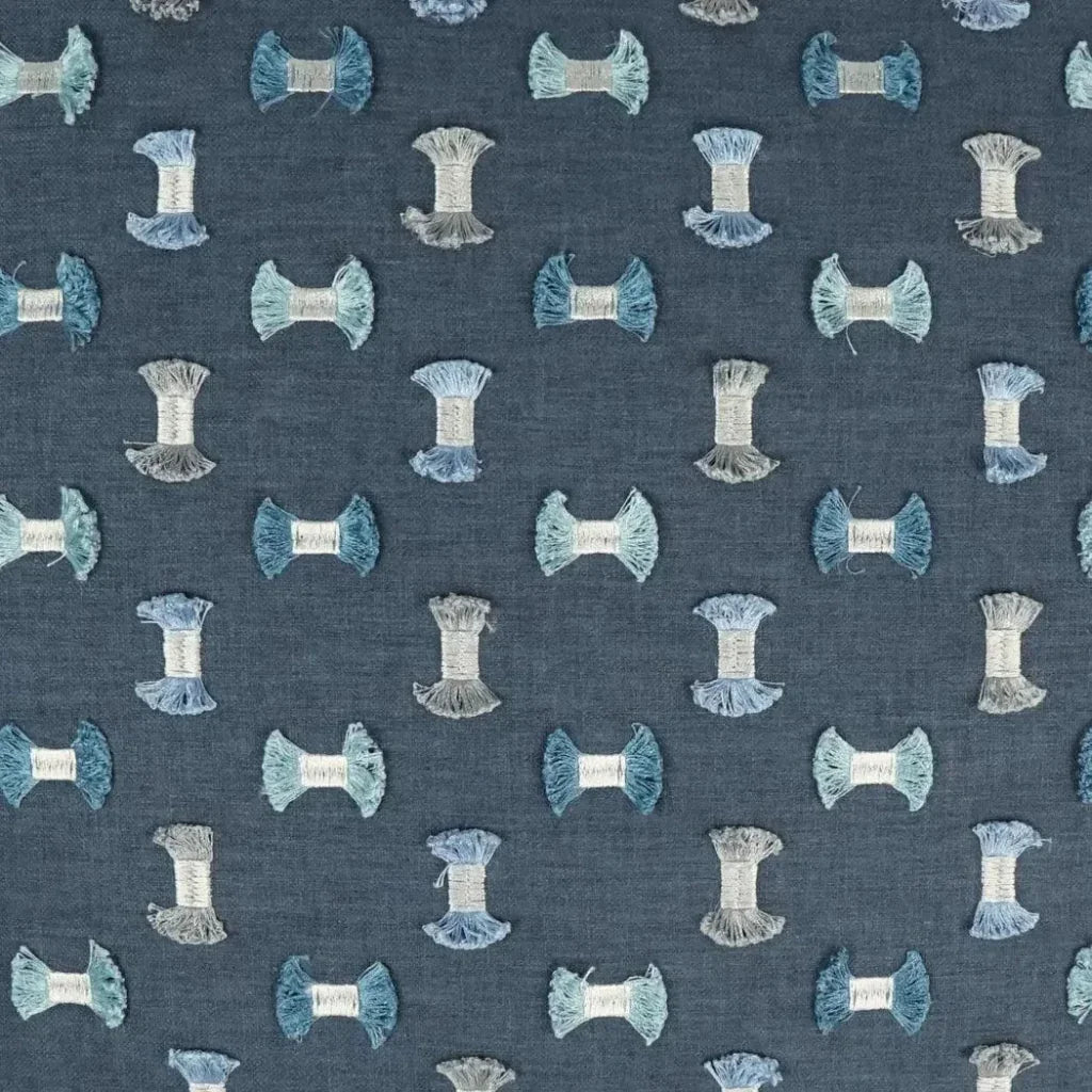 Frayed Seaside Textured Blue Large Throw Pillow Insert - LOOMLAN - D.V. Kap - Throw Pillows