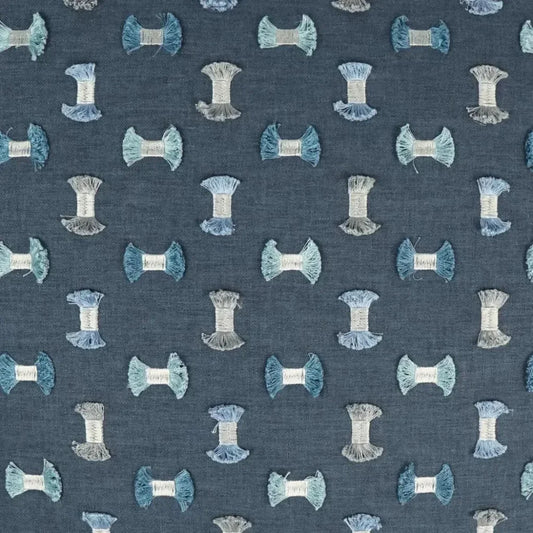 Frayed Seaside Textured Blue Large Throw Pillow Insert - LOOMLAN - D.V. Kap - Throw Pillows