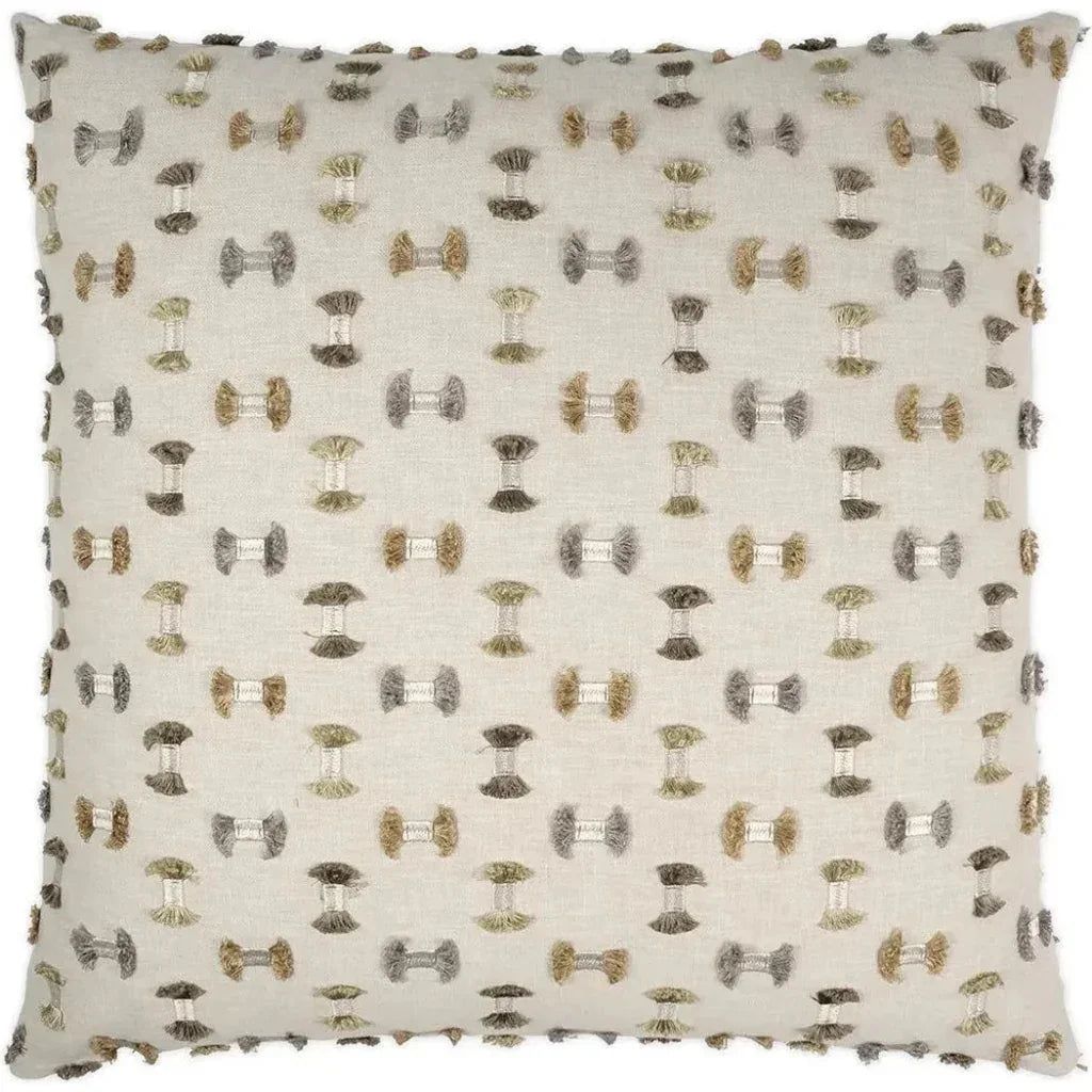 Frayed Travertine Textured Tan Large Throw Pillow - LOOMLAN - D.V. Kap - Throw Pillows