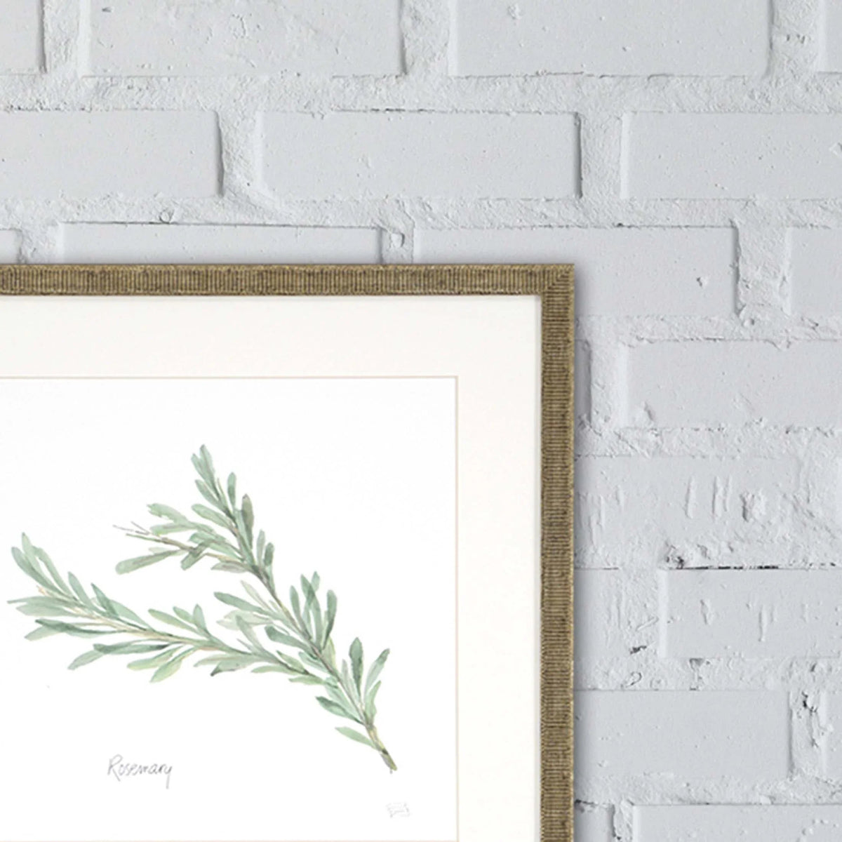 Fresh Herbs Green Framed Wall Art 4PC -- view 3