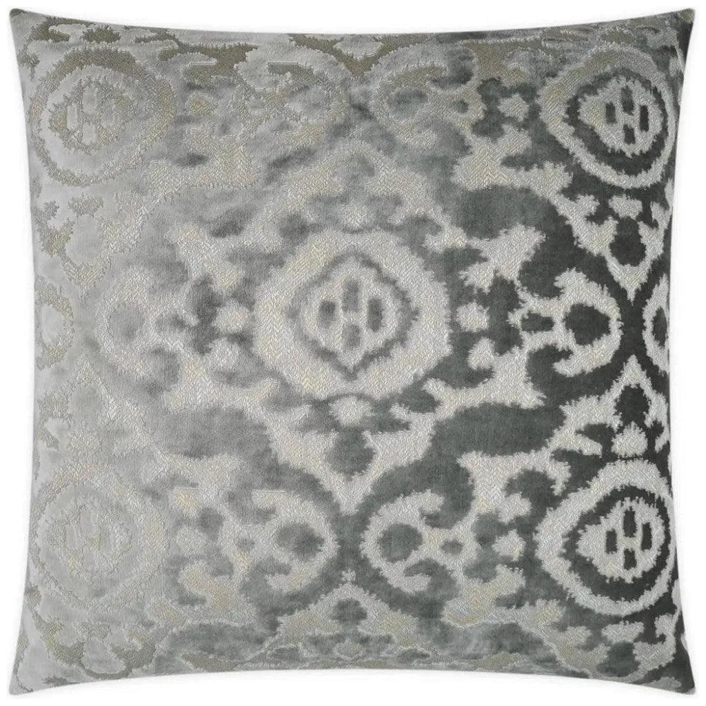 Fretwork Grey Throw Pillow With Insert - LOOMLAN - D.V. Kap - Throw Pillows