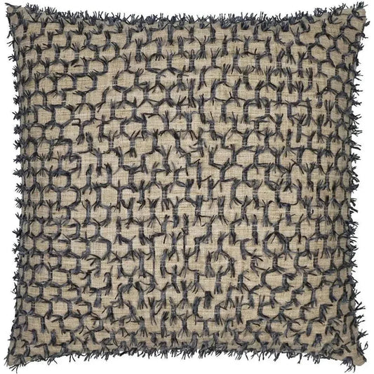 Frolic Sparrow Slate Blue Tan Large Throw Pillow Insert - LOOMLAN - D.V. Kap - Throw Pillows