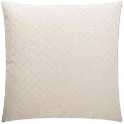 Full Circle Ivory Throw Pillow With Insert - LOOMLAN - D.V. Kap - Throw Pillows