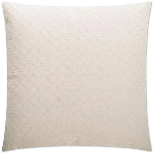 Full Circle Ivory Throw Pillow With Insert - LOOMLAN - D.V. Kap - Throw Pillows
