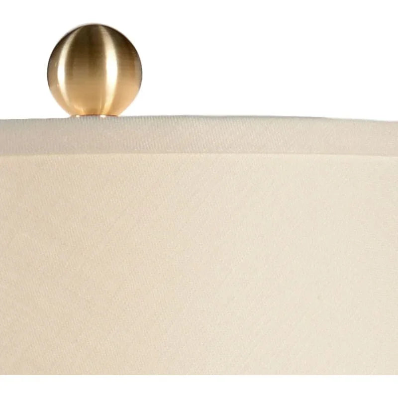 Fulton Vase Cream Crackle Glaze Finish Table Lamp - LOOMLAN - Chelsea House - Table Lamps