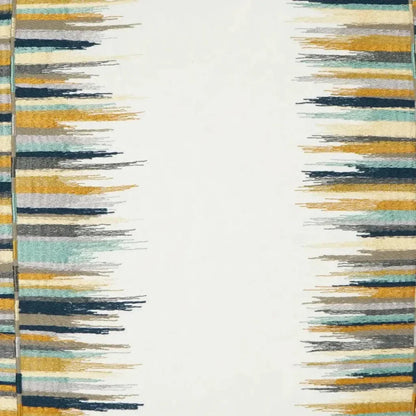 Fun Fair Embroidery Tan Teal Large Throw Pillow Insert - LOOMLAN - D.V. Kap - Throw Pillows