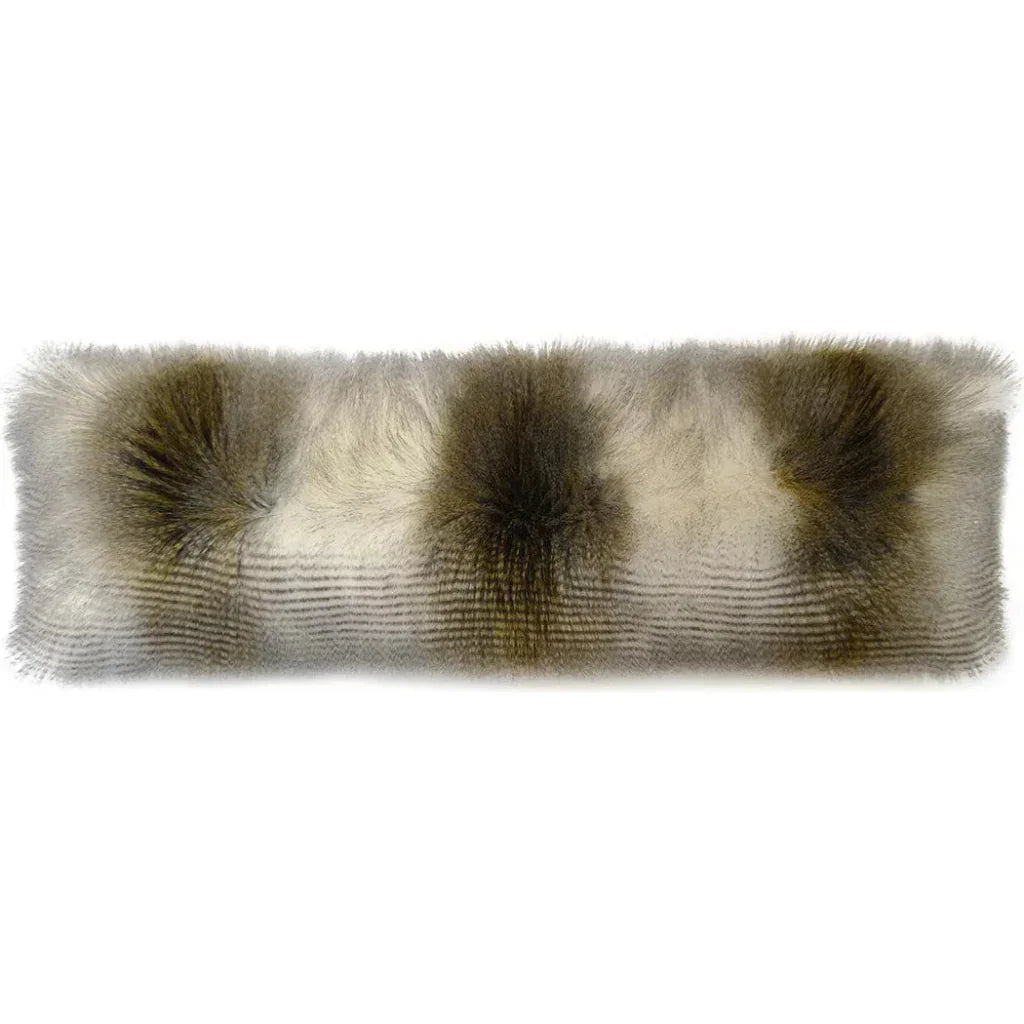D.V. Kap Fur Bolster Alaskan Hawk Brown Throw Pillow Insert