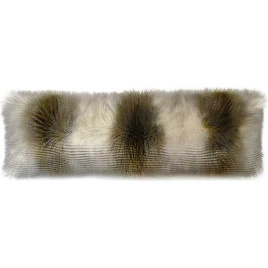 Fur Bolster Alaskan Hawk Brown Throw Pillow Insert - LOOMLAN - D.V. Kap - Throw Pillows