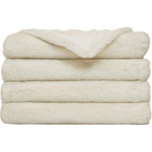 Furocious Throw - Cream - LOOMLAN - D.V. Kap - Throw Blankets