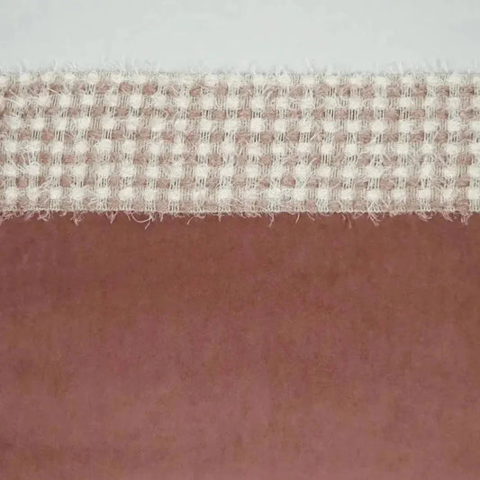 Fuzzy Rose Band Blush Large Throw Pillow Insert - LOOMLAN - D.V. Kap - Throw Pillows