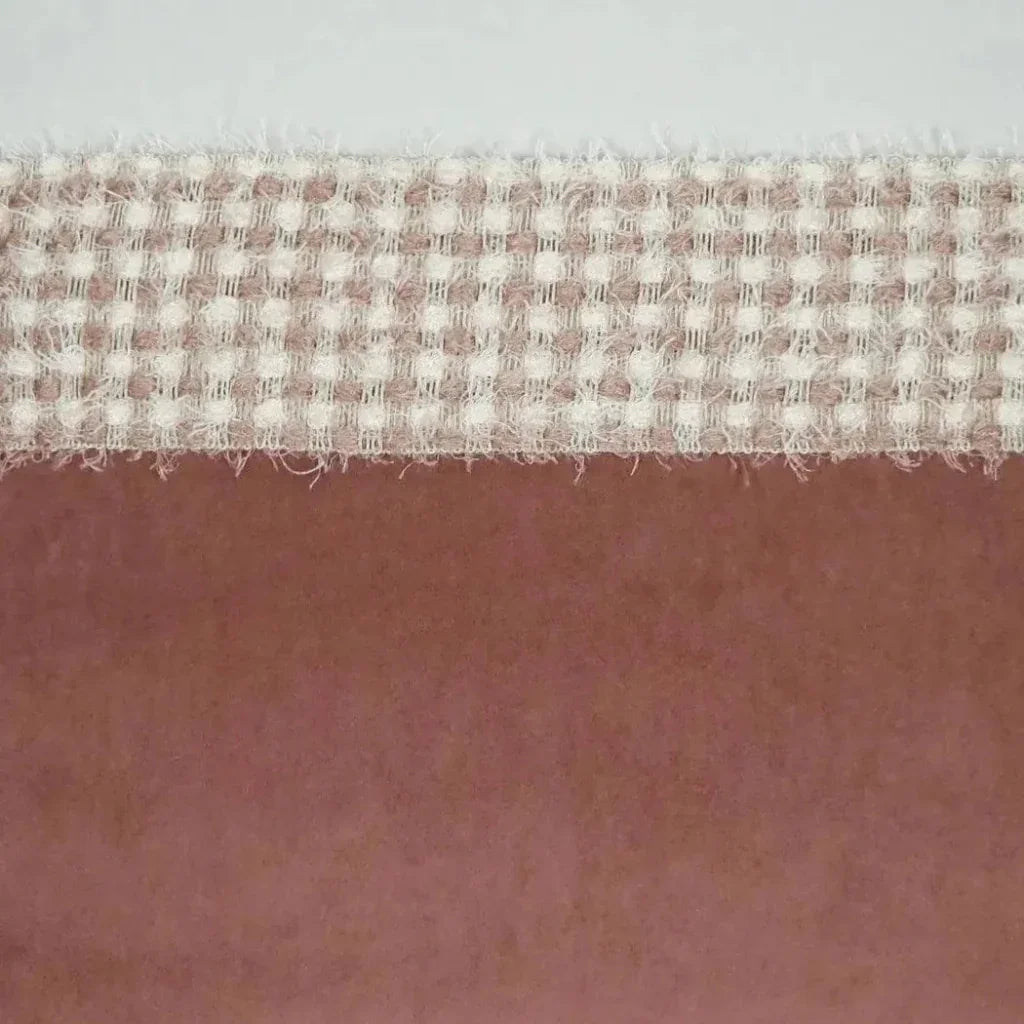 Fuzzy Rose Band Blush Large Throw Pillow Insert - LOOMLAN - D.V. Kap - Throw Pillows