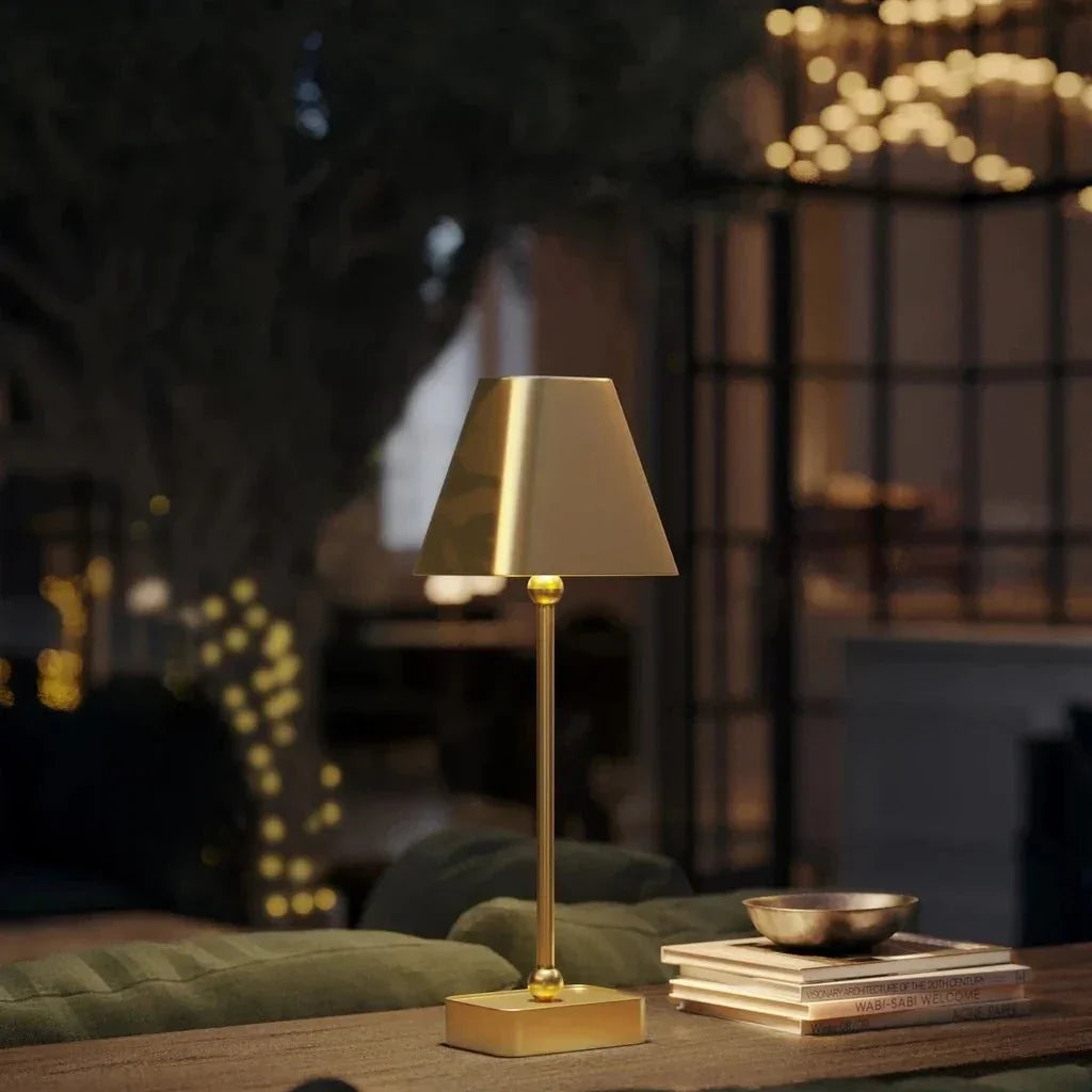 Gadabout Brass Cordless Table Lamp - LOOMLAN - Currey & Co - Table Lamps