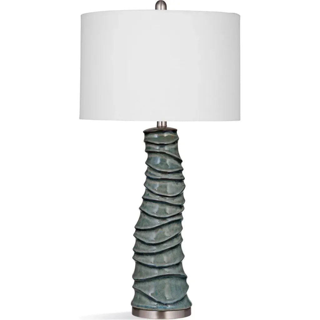Gallie Ceramic Grey Table Lamp - LOOMLAN - Bassett Mirror - Table Lamps