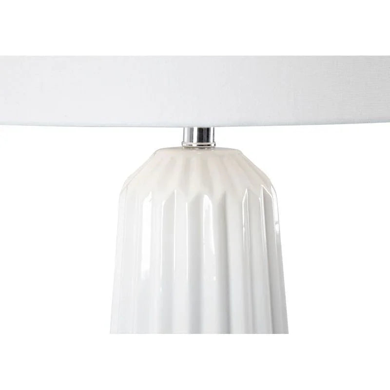 Gamble Fine Ribbed Ceramic Table Lamp - LOOMLAN - Chelsea House - Table Lamps