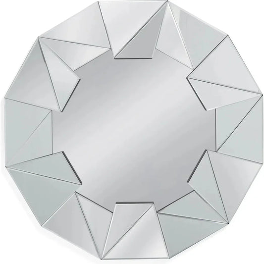 Gannon MDF Silver Wall Mirror - LOOMLAN - Bassett Mirror - Wall Mirrors