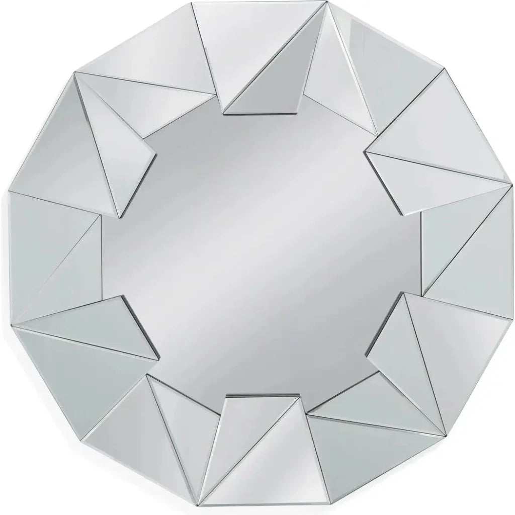 Gannon MDF Silver Wall Mirror - LOOMLAN - Bassett Mirror - Wall Mirrors