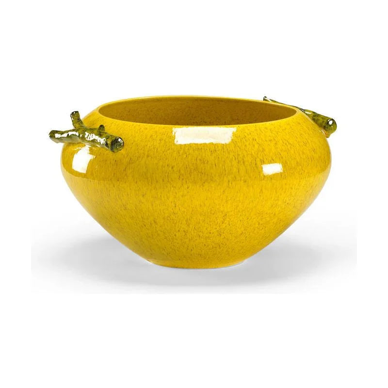 Garden Ceramic Made Yellow Bowl - LOOMLAN - Chelsea House - Boxes & Bowls