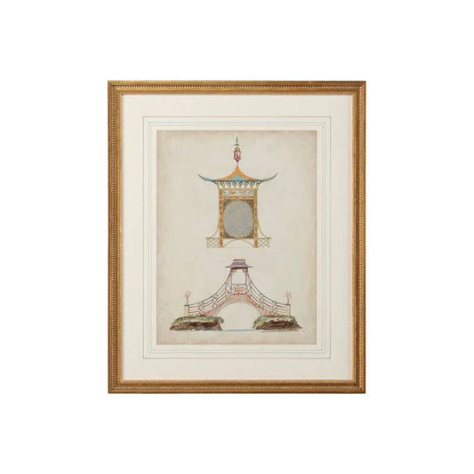 Garden Follies Giclee Printed Artwork-Framed Wall Art-Chelsea House-LOOMLAN