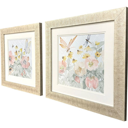 Garden Joy Pink Framed Wall Art 2PC -- view 3
