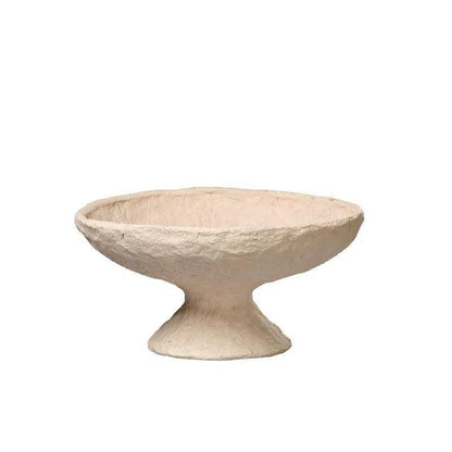 Garden Pedestal Bowl - Brown - LOOMLAN - Jamie Young - Boxes & Bowls