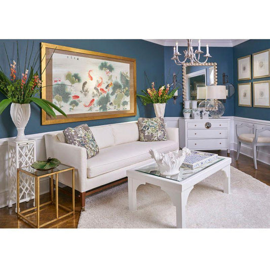 Garden Pond Wood Framed Artwork-Framed Wall Art-Chelsea House-LOOMLAN