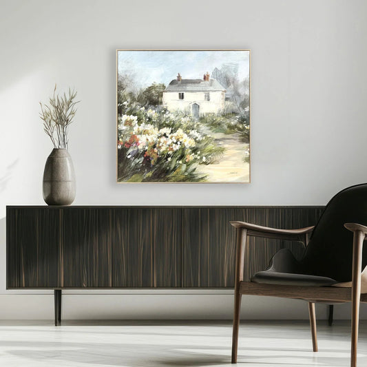 Garden View Green Canvas Art