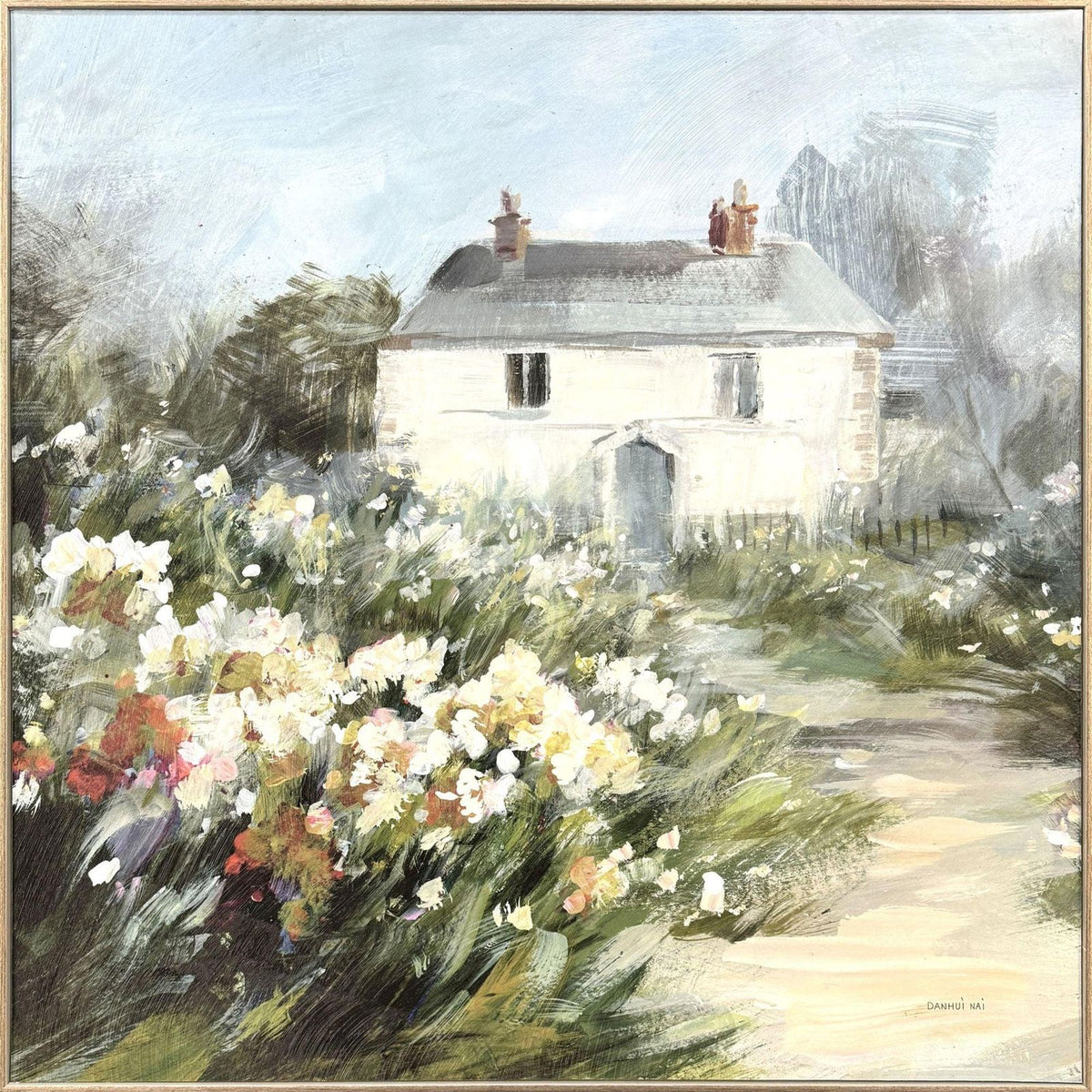Garden View Green Framed Wall Art