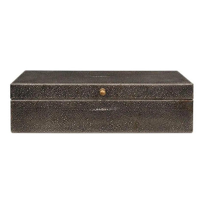 Gastsburg Leather Antique Grey Shagreen Box 2PC -- view 2