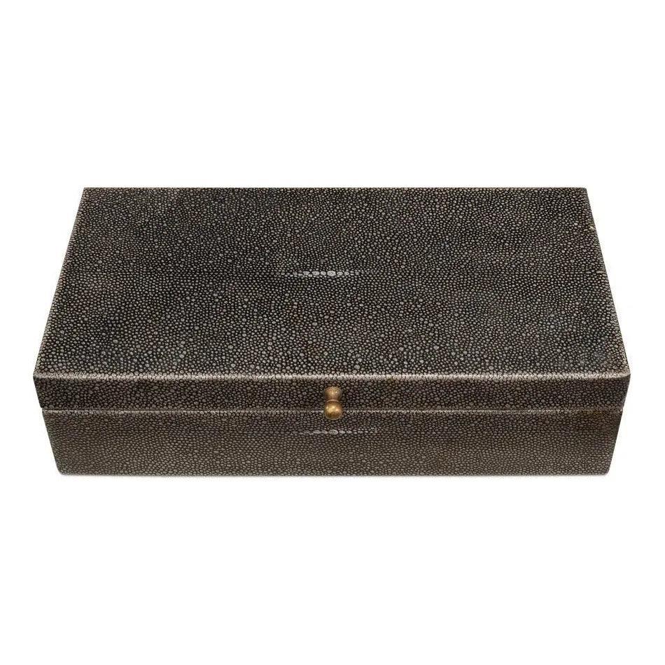 Gastsburg Leather Antique Grey Shagreen Box 2PC -- view 5