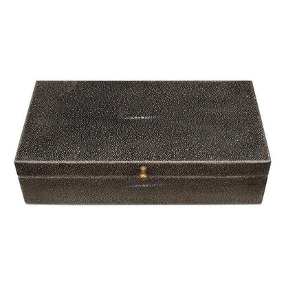 Gastsburg Leather Antique Grey Shagreen Box 2PC -- view 5