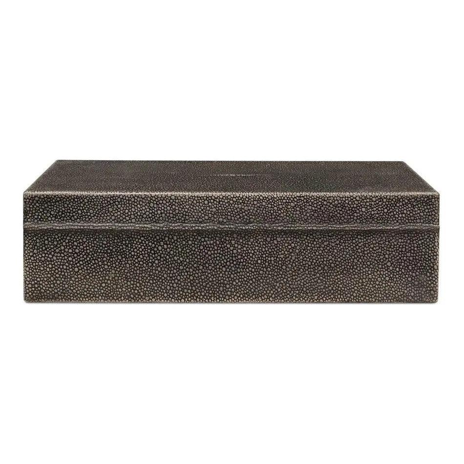 Gastsburg Leather Antique Grey Shagreen Box 2PC -- view 8