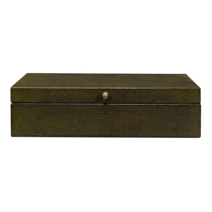 Gastsburg Leather & Paper Liner Green Shagreen Box 2PC -- view 2