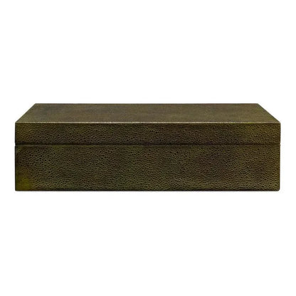 Gastsburg Leather & Paper Liner Green Shagreen Box 2PC -- view 7
