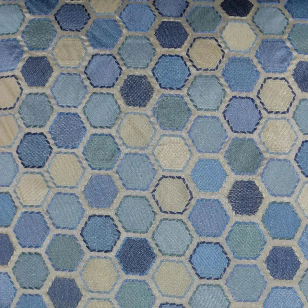 Gem Market Porcelain Blue Throw Pillow Insert - LOOMLAN - D.V. Kap - Throw Pillows