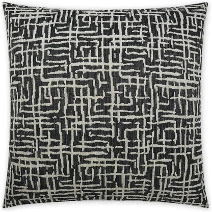 Gervais Abstract Global Black Large Throw Pillow Insert - LOOMLAN - D.V. Kap - Throw Pillows