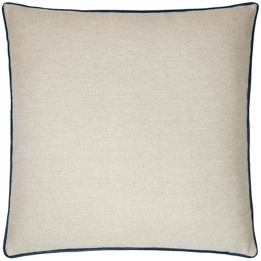 Ghent Navy Solid Taupe Navy Large Throw Pillow Insert - LOOMLAN - D.V. Kap - Throw Pillows