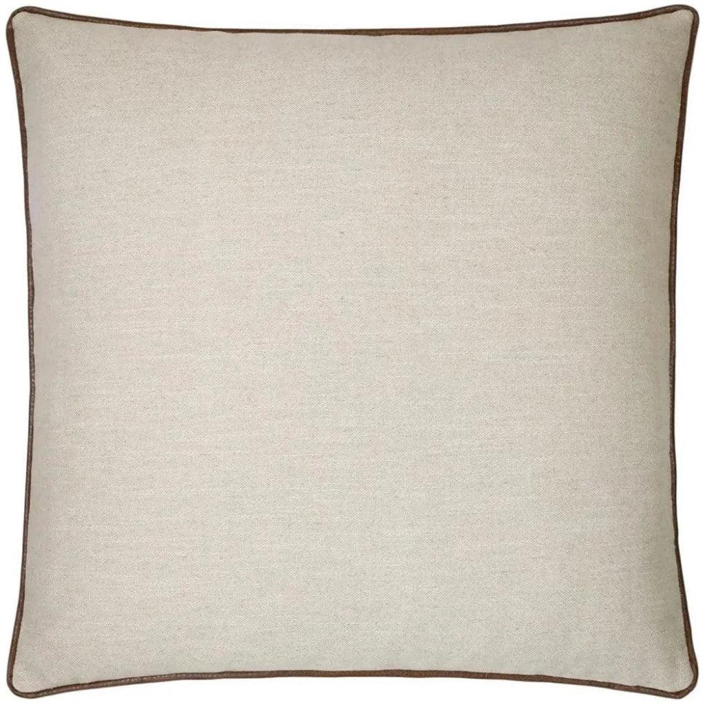Ghent Saddle Solid Tan Brown Large Throw Pillow Insert - LOOMLAN - D.V. Kap - Throw Pillows