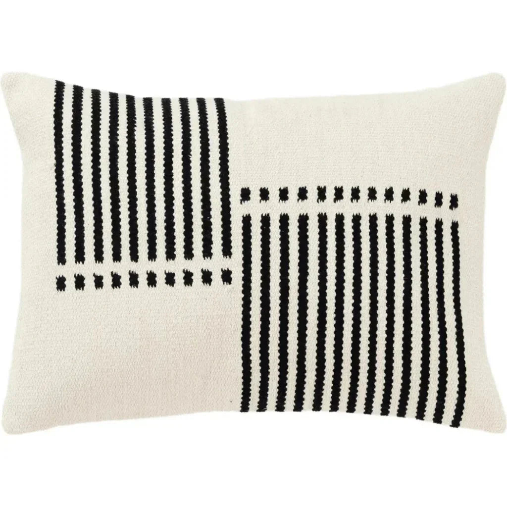 Gia Striped Decorative Lumbar Pillow For Chair - LOOMLAN - LOOMLAN - Throw Pillows