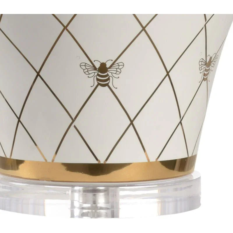 Ginger Jar Ceramic Made With Gold Accents Table Lamp - LOOMLAN - Chelsea House - Table Lamps