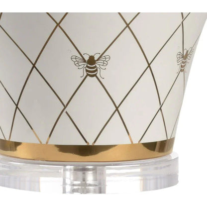 Ginger Jar Ceramic Made With Gold Accents Table Lamp - LOOMLAN - Chelsea House - Table Lamps