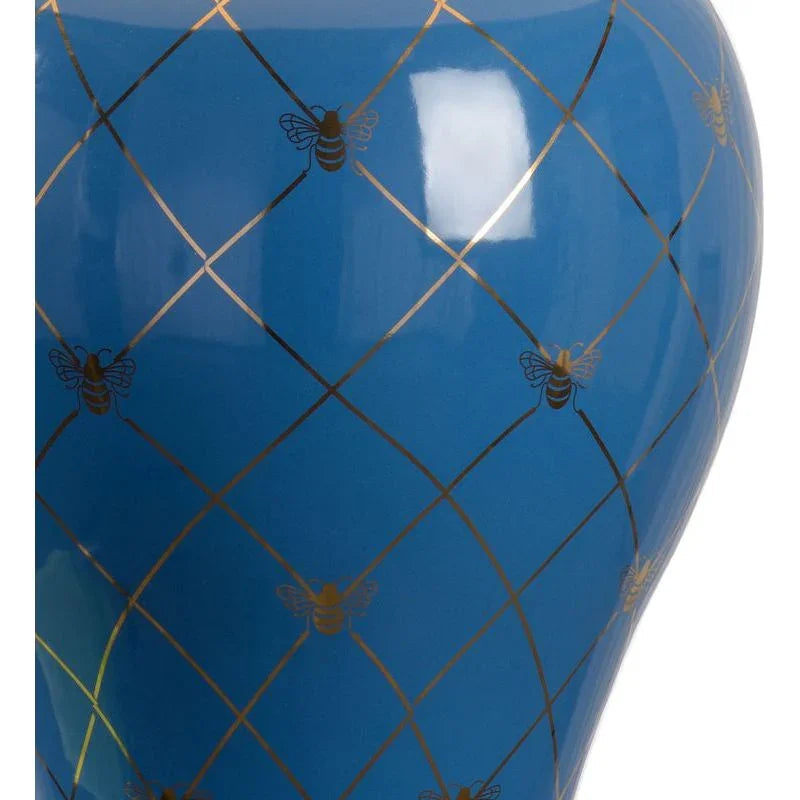 Ginger Jar Ceramic Made With Gold Accents Table Lamp - LOOMLAN - Chelsea House - Table Lamps