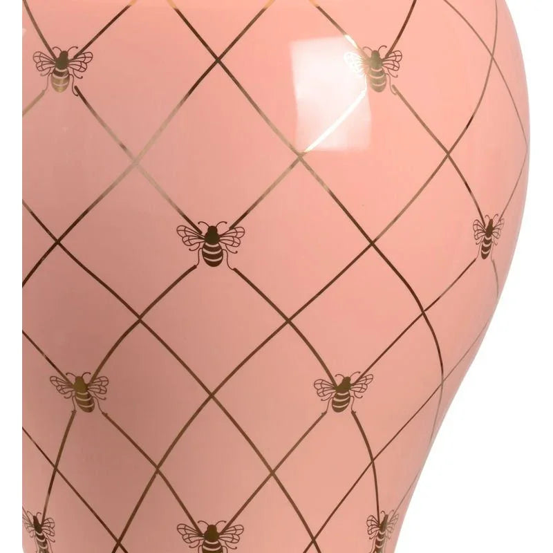 Ginger Jar Ceramic Made With Gold Accents Table Lamp - LOOMLAN - Chelsea House - Table Lamps