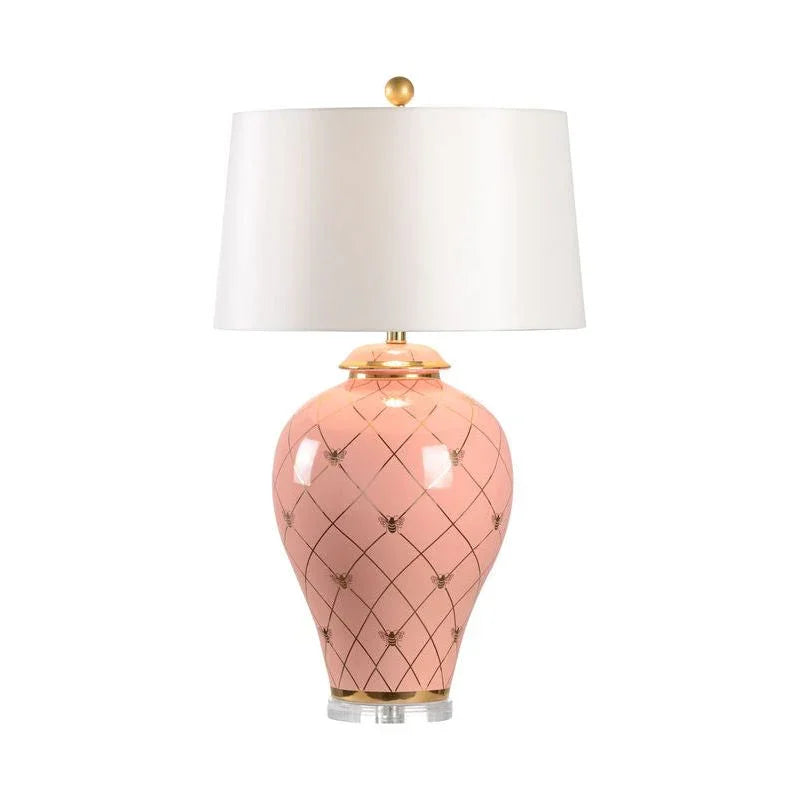 Ginger Jar Ceramic Made With Gold Accents Table Lamp - LOOMLAN - Chelsea House - Table Lamps