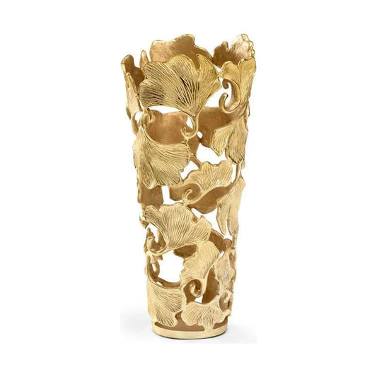 Ginkgo Aluminum Made Vase - LOOMLAN - Wildwood - Vases & Jars