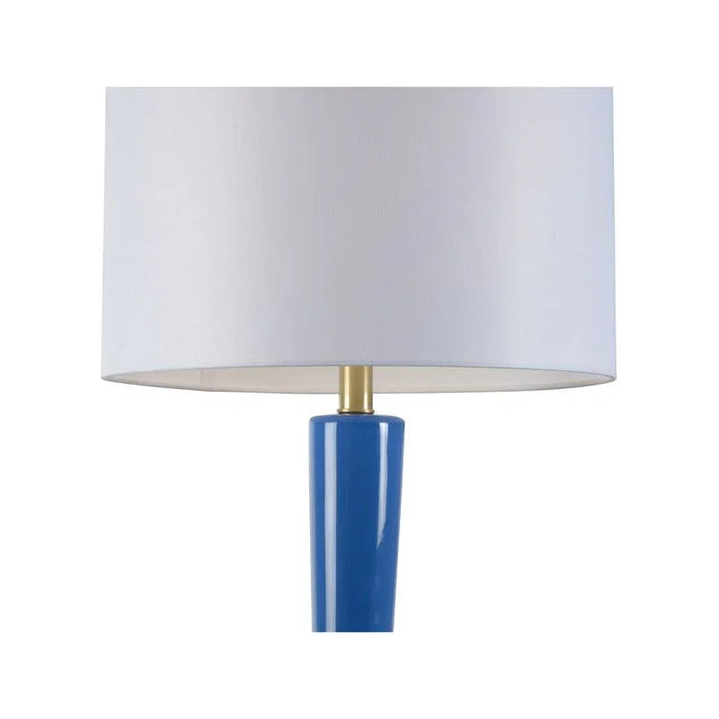 Ginny Vibrant Blue Chic Lighting Piece Table Lamp - LOOMLAN - Wildwood - Table Lamps