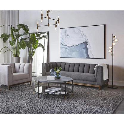 Glacial Rock Hand Painted Wall Art Black - LOOMLAN - SUNPAN - Canvas Art