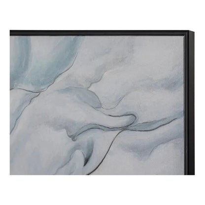 Glacial Rock Hand Painted Wall Art Black - LOOMLAN - SUNPAN - Canvas Art