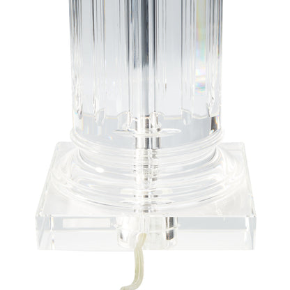 Glacier Crystal Clear Table Lamp