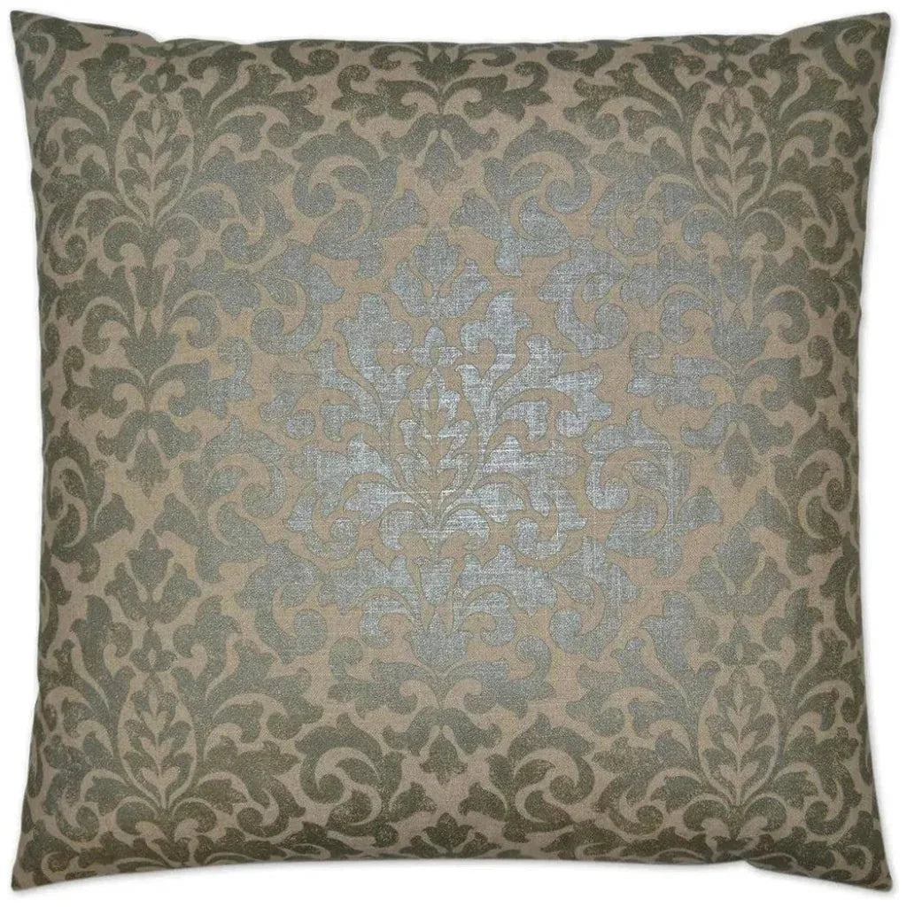 Glam Packed Pewter Brown Throw Pillow Insert - LOOMLAN - D.V. Kap - Throw Pillows