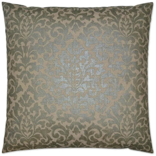 Glam Packed Pewter Brown Throw Pillow Insert - LOOMLAN - D.V. Kap - Throw Pillows